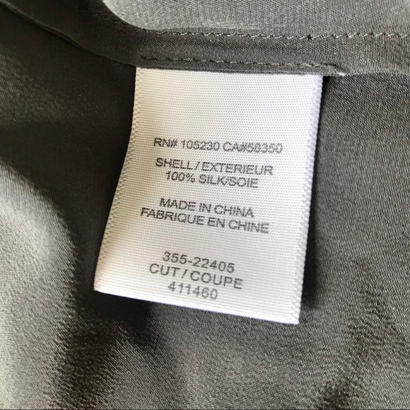 Joie gray silk top - Picture 4 of 4